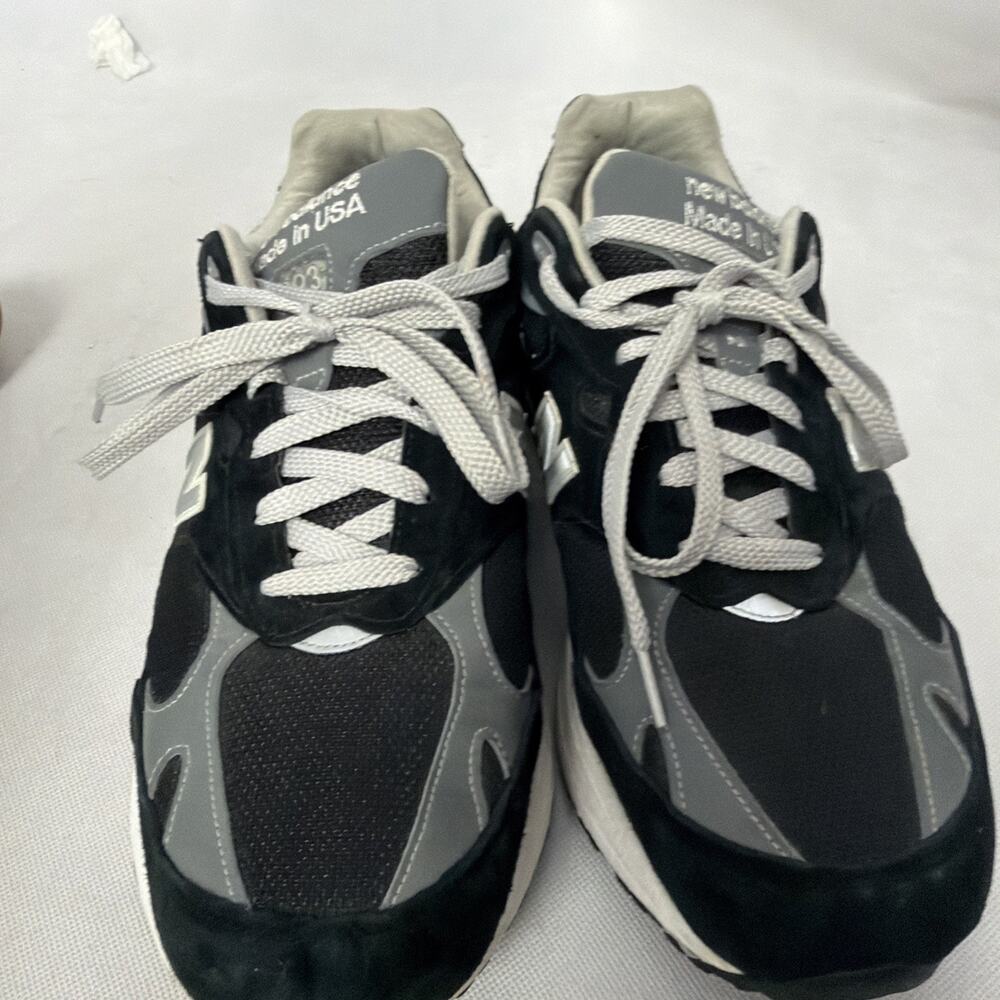 New Balance 993 Mens Size 12.5 (4E) Shoes Black / Gray Suede Made in USA - Picture 7 of 12